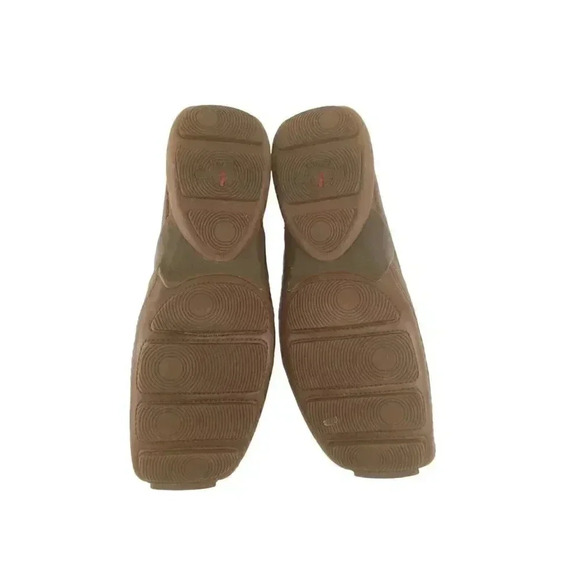 Privo Brown Leather Shoes Loafers Square Toe Slip On Womens Size 9.5M - Picture 3 of 11